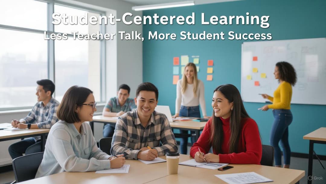 Student-Centered Learning - Less Teacher Talk, More Student Success